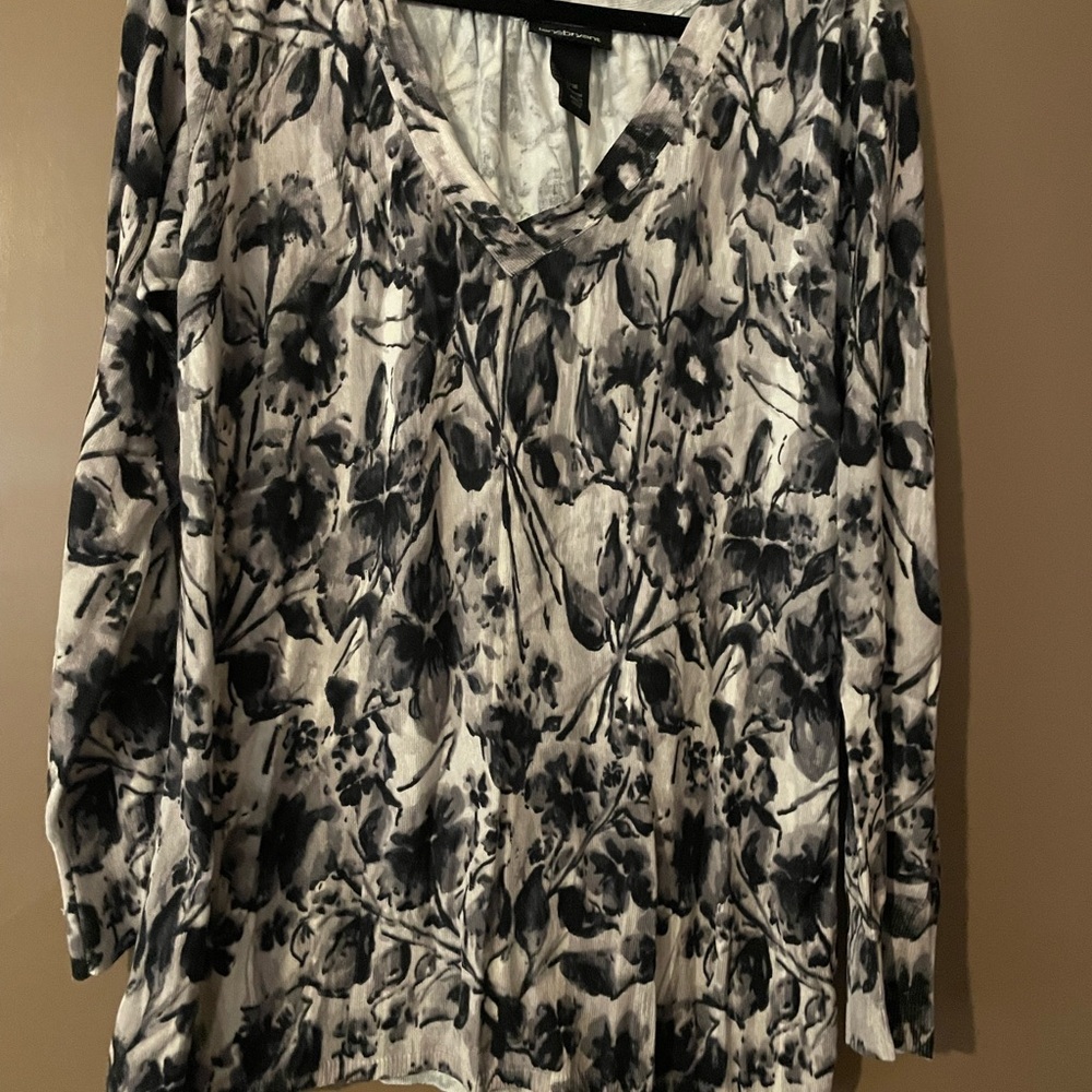 Floral V-Neck Women's Top